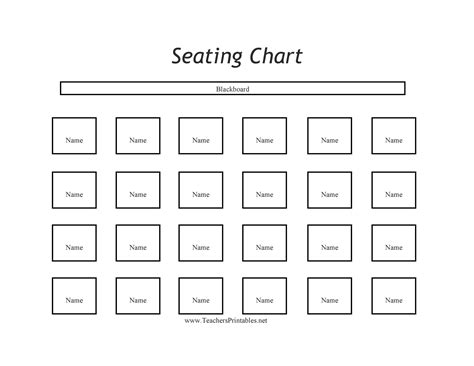Printable Seating Chart